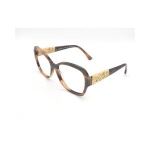 Maui Jim Swaying Palms MJ 530-93 Brown Stripe with 24K Gold FRAME
